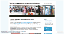 Desktop Screenshot of jofemarvending.wordpress.com