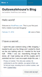 Mobile Screenshot of outlawsafehouse.wordpress.com
