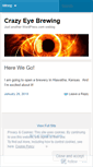 Mobile Screenshot of crazyeyebrewing.wordpress.com