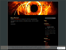 Tablet Screenshot of crazyeyebrewing.wordpress.com