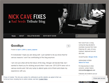Tablet Screenshot of nickcavefixes.wordpress.com