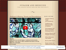 Tablet Screenshot of judaismandmedicine.wordpress.com