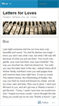 Mobile Screenshot of lettersforloves.wordpress.com