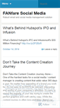 Mobile Screenshot of fanfaresocialmedia.wordpress.com
