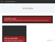 Tablet Screenshot of nganhoa.wordpress.com