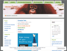 Tablet Screenshot of orangutan1.wordpress.com