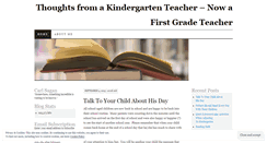 Desktop Screenshot of kindergartenteacherclaire.wordpress.com