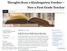 Tablet Screenshot of kindergartenteacherclaire.wordpress.com