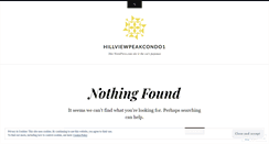 Desktop Screenshot of hillviewpeakcondo1.wordpress.com