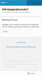 Mobile Screenshot of hillviewpeakcondo1.wordpress.com
