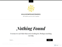 Tablet Screenshot of hillviewpeakcondo1.wordpress.com
