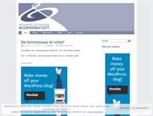 Tablet Screenshot of musikwerkstatt.wordpress.com