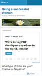 Mobile Screenshot of beingasuccessfulwoman.wordpress.com