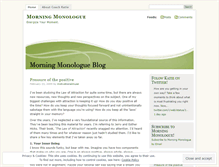 Tablet Screenshot of morningmonologue.wordpress.com