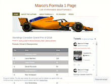 Tablet Screenshot of formula1.wordpress.com