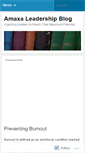 Mobile Screenshot of amaxaleadership.wordpress.com