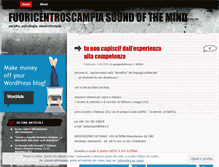 Tablet Screenshot of fuoricentroscampiasoundofmind.wordpress.com