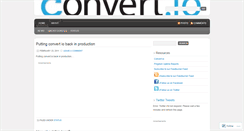 Desktop Screenshot of convertio.wordpress.com