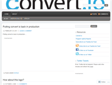 Tablet Screenshot of convertio.wordpress.com