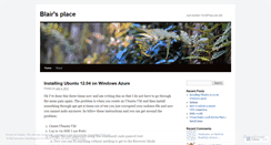 Desktop Screenshot of blair0011.wordpress.com