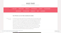 Desktop Screenshot of kinzatahir.wordpress.com