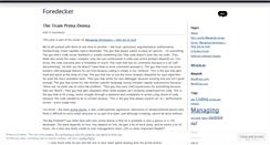 Desktop Screenshot of foredecker.wordpress.com