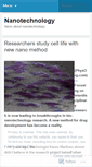 Mobile Screenshot of nanotechnologymorenews.wordpress.com