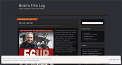 Desktop Screenshot of briansfilmlog.wordpress.com