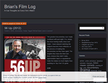 Tablet Screenshot of briansfilmlog.wordpress.com