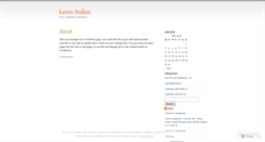 Desktop Screenshot of learnitalian.wordpress.com