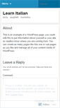 Mobile Screenshot of learnitalian.wordpress.com