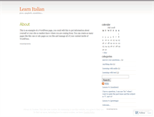 Tablet Screenshot of learnitalian.wordpress.com