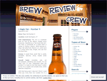 Tablet Screenshot of brewreviewcrew.wordpress.com