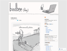 Tablet Screenshot of birdbeeblog.wordpress.com