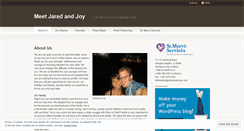 Desktop Screenshot of jaredandjoy.wordpress.com