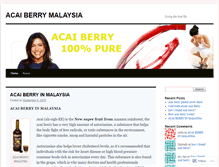 Tablet Screenshot of acaiberrymalaysia100.wordpress.com