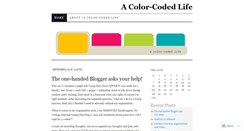 Desktop Screenshot of colorcodedlife.wordpress.com