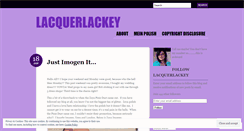 Desktop Screenshot of lacquerlackey.wordpress.com