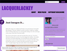 Tablet Screenshot of lacquerlackey.wordpress.com