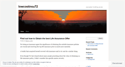 Desktop Screenshot of lowcostinsu72.wordpress.com