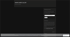 Desktop Screenshot of makingmarksgallery.wordpress.com