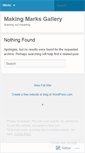 Mobile Screenshot of makingmarksgallery.wordpress.com
