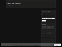 Tablet Screenshot of makingmarksgallery.wordpress.com