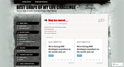 Desktop Screenshot of bestshapeofmylifechallenge.wordpress.com