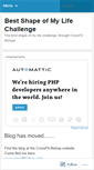 Mobile Screenshot of bestshapeofmylifechallenge.wordpress.com