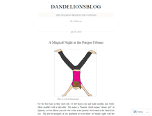 Tablet Screenshot of dandelionsblog.wordpress.com