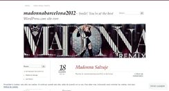 Desktop Screenshot of madonnabarcelona2012.wordpress.com