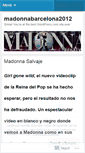 Mobile Screenshot of madonnabarcelona2012.wordpress.com