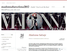 Tablet Screenshot of madonnabarcelona2012.wordpress.com