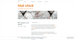 Desktop Screenshot of hbdchick.wordpress.com